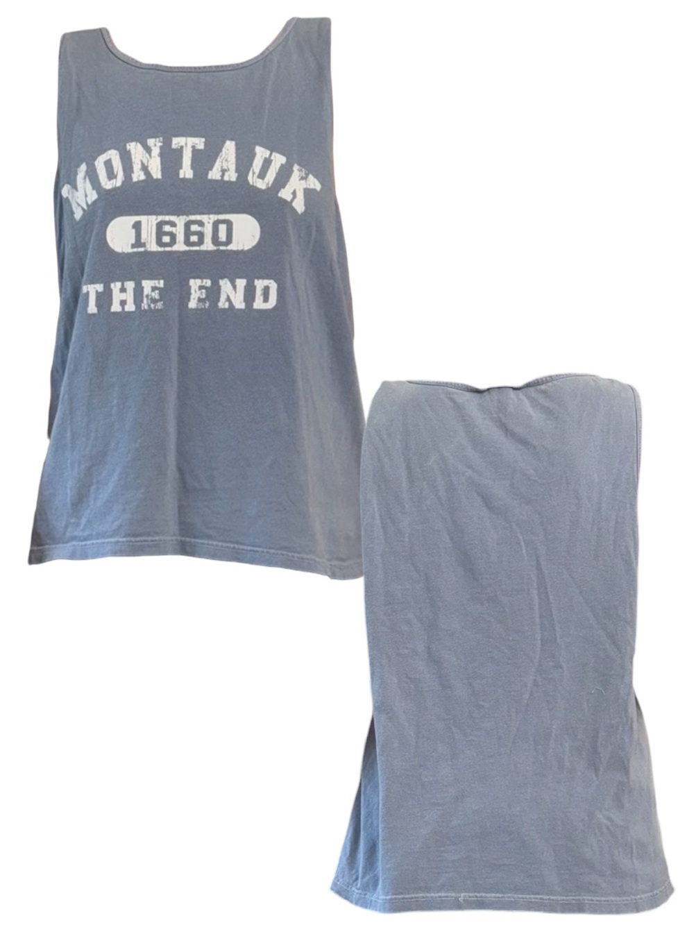 Blue Montauk 'The End' Tank Top